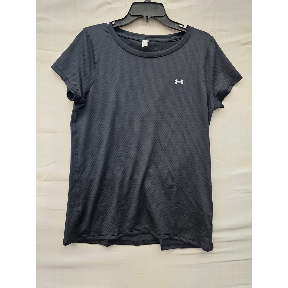 Under Armour Womens HeatGear Armour Short Sleeve Training Shirt Black 1328964 L